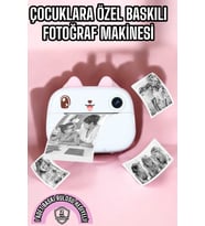 Çocuk Fotoğraf Makinesi Dijital HD Video Rulo Kağıt Baskılı Yazıcı