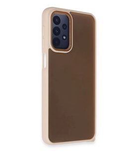 Newface Samsung Galaxy A23 4G Kılıf Elegant Kapak - Pudra