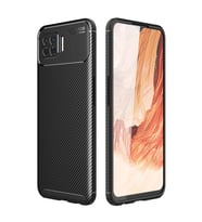 Oppo A73 Kılıf Auto Focus Karbon Kapak - Siyah