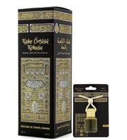 Kabe Örtüsü Kokusu 400 ml Sprey ve Kabe Örtüsü Kokusu 8 ml Araba Kokusu Cam Şişe (Siyah)