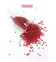 Dökme Cam Kum Boncuk (11/0) 2 mm - 20 Gram - Morlu Kırmızı - BNC028