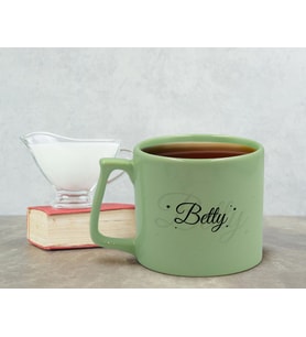 BK Gift Kişiye Özel İsimli Pastel Yeşil Middle Kupa Bardak, Arkadaşa Hediye, Ev Hediyesi, Doğum Günü Hediyesi, Ofis Hediyesi-2