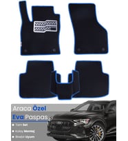 AUDİ E-TRON (2018-2024) Uyumlu EVA Paspas Tam Set–Araca Özel,Su Geçirmez,Kolay Montaj