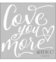 ARTDECO STENCİL 30X30CM LOVE 123