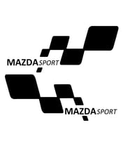 mazda sport Etiket Yapıştırma 30cmx11cm MMD253