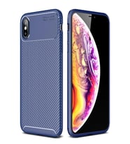 Durukar® iPhone XS Max Kılıf Auto Focus Karbon Kapak - Lacivert