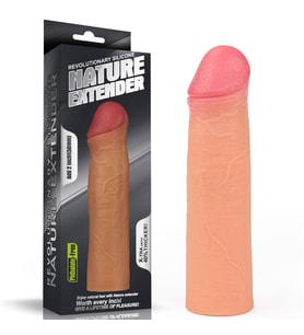 Lovetoy Nature Extender Flesh Flexible 5 cm Uzatmalı Realistik Penis Kılıfı LV4213F
