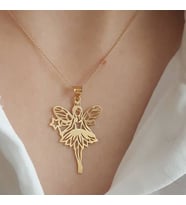 Kişiye Özel 925 Ayar Gümüş Peri Kolye
