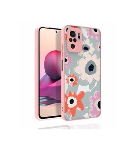 Xiaomi Poco M5S Uyumlu Kılıf Desenli Kamera Korumalı Parlak Zore Nora Kapak