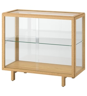 Vitrin, Meşe Kaplama, 100x40x86 cm