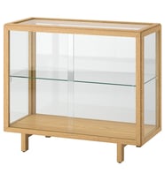 Vitrin, Meşe Kaplama, 100x40x86 cm