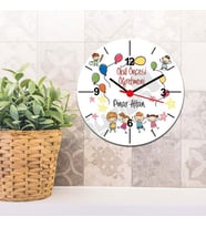 Okul Öncesi Öğretmenine Hediye Balon Tasarım Duvar Saati
