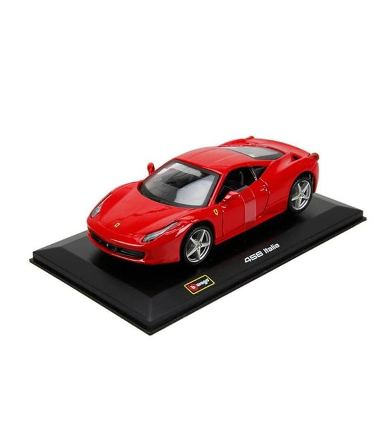 Bburago Ferrari 458 Italia 1:32 Model Araba STANDLI ( ÖZEL PLAKALI )