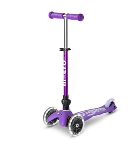 Mini Micro Scooter Deluxe Foldable Led Purple MCR.MMD199 (Standart)