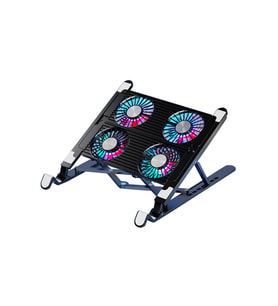 Yüksek Performanslı 3600RPM 4 Turbo Fanlı 7 Kademe Ayarlı Led Laptop Standı