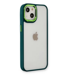 iPhone 14 Plus Kılıf Dora Kapak - Haki Yeşil