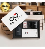 Logonuza Özel 10 Adet Kutulu Ahşap Altlıklı Siyah Fincan & Kolonya & & Aromalı Kahve Seti – Ahşap Kutulu Kurumsal Hediye Seti