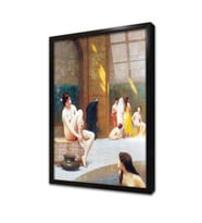 Hamam Çerçeveli Cam Tablo