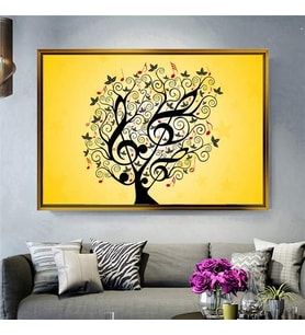 Altın Çerçeveli dekoratif tablo l619 (Gold)