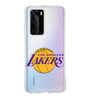 Huawei P40 Pro Uyumlu Kapak LA Lakers Tasarımlı Şeffaf Silikon Kılıf