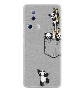 Xiaomi 13 Lite Kılıf Silikon Desen Özel Seri Pandalar 1798