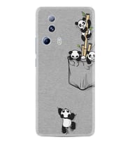 Xiaomi 13 Lite Kılıf Silikon Desen Özel Seri Pandalar 1798