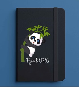 Kişiye Özel 13x21 Siyah Defter-8