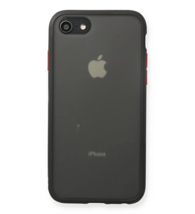 iPhone 7 Kılıf Montreal Silikon Kapak - Siyah