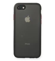 iPhone 7 Kılıf Montreal Silikon Kapak - Siyah