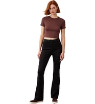 Kadın Comfort Fit Flare Jean Pantolon Fonksiyonel Dayanıklı Kaliteli Konforlu Estetik Spor