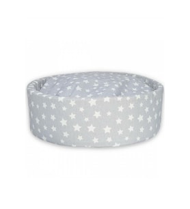 Gri Yıldızlı Yazlık Sevimli Kedi ve Köpek Yatağı