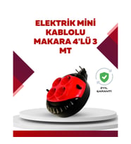 Mey İthalat® Kırmızı Renk 3 Metre 4’lü Kablolu Priz Makarası