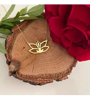 Kişiye Özel 925 Ayar Gümüş Yoga Lotus Om Kolye