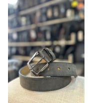 TRG POLO GRİ TEK DİKİŞ HAKİKİ DERİ ERKEK KEMERİ- 4 CM
