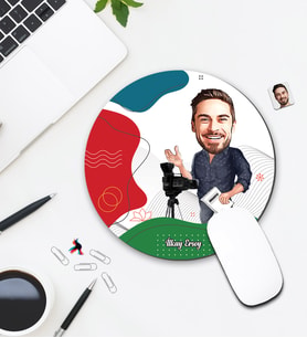 Kişiye Özel Karikatür Tasarımlı Mouse Pad 076