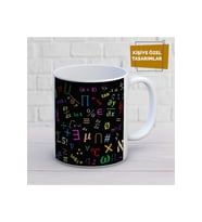 Kişiye Özel Matematik Öğretmeni Baskılı Porselen Kupa