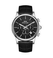 SLAZENGER SL.09.2481.2.02 SİYAH DERİ KORDON ERKEK KOL SAATİ