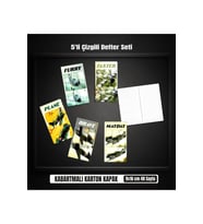 5'li Defter Seti 9x16 cm Çizgili 48 Sayfa Notebook Plane Line Series