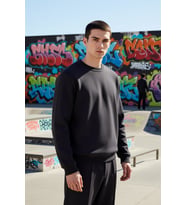 Erkek Bisiklet Yaka Standart Kol Regular Kalıp Sweatshirt Fonksiyonel Dayanıklı Kaliteli Şık