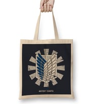Recon Corps Retro Japanese Attack On Titan Bez Çanta Uzun Saplı