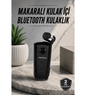 Tüm Telefonlara Uyumlu Mikrofonlu Titreşimli Makaralı Bluetooth Kulakiçi Kulaklık
