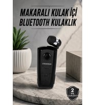 Tüm Telefonlara Uyumlu Mikrofonlu Titreşimli Makaralı Bluetooth Kulakiçi Kulaklık