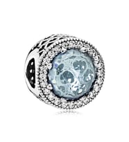 Nur Silver Buzul Mavisi Parlak Kalpler Gümüş Charm NUR-BL00064