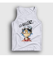 Presmono Unisex Beyaz 2D Gorillaz Atlet 54011tt