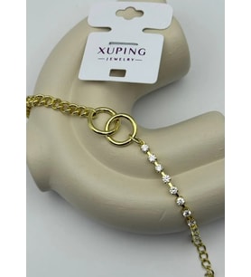 Xuping Gold Su Yolu ve Zincir Detay Bileklik 25 -xpb21