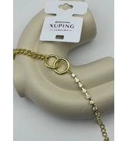 Xuping Gold Su Yolu ve Zincir Detay Bileklik 25 -xpb21