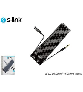 S-link SL-600 6m 3,5mm-4pin Uzatma Kablosu