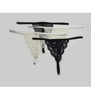 ASM1238 Kadın 4 Lü Renkli Dantel Çağırıcı İsteğim String (Çok Renkli)