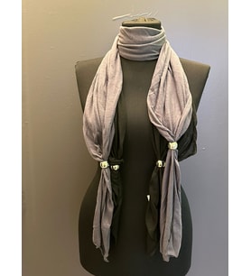 TOKALI PENYE ÇİFT RENKLİ TASARIM FULAR ŞAL 150X25 CM