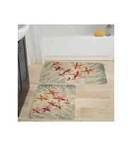Eliana Home Baskılı 2'li Banyo Paspas Takımı RVG5006